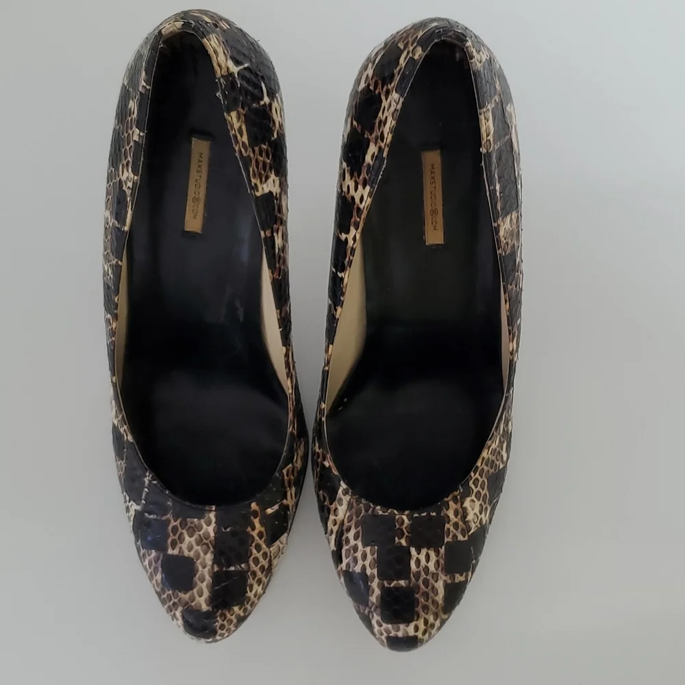 MaxStudio Marabel Snakeskin pumps 6 - Picture 3 of 12